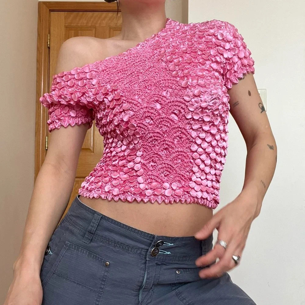 Vintage Popcorn Bubble Top - Picture 6 of 7